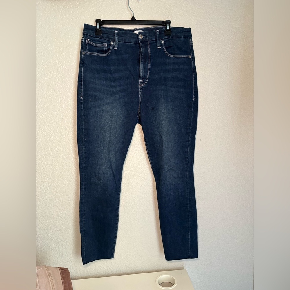 Good American Dark Navy Skinny Blue260